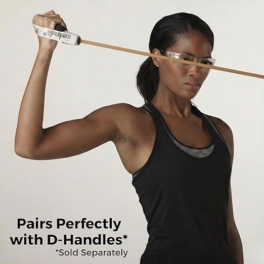 THERABAND Latex Resistance Tubing, Tan, Extra Light Level 0, 25 ft Roll, Professional Grade for Upper and Lower Body Workouts, Cut-to-Length, Color-Coded Resistance Levels
