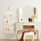Extra Large Earring Organizer - Wall Mount Earring Holder for Up to 420 Pairs, Hanging Jewelry Organizer for Women & Girls