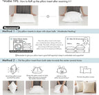 MIULEE Pillow Insert 16x24 Inch, Decorative Rectangle Throw Pillow Inserts, Premium Fluffy Pillow Forms Sham Stuffer for Sofa Couch Living Room