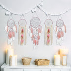 Dream Catcher Wall Decor,Large Boho Dream Catcher with Luxurious Feathers & Beads, Handmade Wall Hanging for Bedroom,Living Room, Gift Ready for Girls & Adults (Black-Blue)