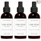 Muse Apothecary Flush Ritual - Aromatic & Refreshing Toilet Spray, Use Before You Go, 4 oz, Infused with Natural Essential Oils - Tonka Bean + Amber + Warm Cedarwood, 3 Pack