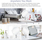 CLSEVXY Vanity Mirror Makeup Mirror with Stand, 1X/15X Magnification Double Sided 360 Degree Swivel Magnifying Mirror, 7.4 Inch