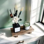 Wood Riser for Decor, 8.66X3.54in Wood Pedestal Stand, Small Wooden Riser for Bathroom for Kitchen Counter