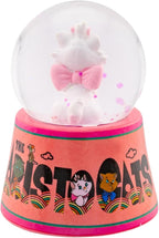 Disney Aristocats Marie Everybody Wants to Be A Cat Mini Light-Up Snow Globe with Swirling Glitter | 3 Inches Tall
