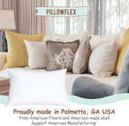 Pillowflex Synthetic Down Pillow Insert - 12x30 Down Alternative Pillow, Ultra Soft, Large Rectangle Body Sleeping Pillow, Lumbar, Long, Back - 1 Decorative Pillow Form
