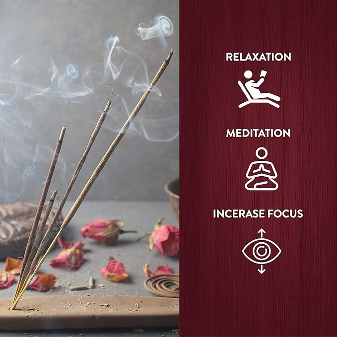 HEM Premium Buddha Bliss Masala Incense Sticks | Natural Fragrance for Meditation, Focus, and Aromatherapy | Air Purifier & Cleansing | 12 Pack Gift Set (15g Each) | Buring time of 30-40 mins.