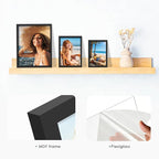 15 Pack Picture Frames Collage Wall Decor, Black Frame Set with 3pcs 8x10, 6pcs 5x7, 6pcs 4x6 for Gallery Display, Wall Mounting & Tabletop, Bulk Photo Frames for Living Room Decor