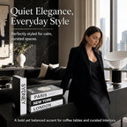 PROBENEX Urban Large 4 PCS Faux Decorative Books | Not Real Books, Cardboard Foldable Display Props | NYC London Paris Sydney City Theme Book Set | Modern Minimalist Coffee Table Decor