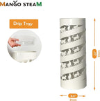 Mango Steam Round Cat Spiral Umbrella Stand 22" Tall, White