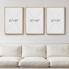 Large 3D Textured Framed Boho Neutral Wall Art for Living Room, 3 Piece Modern Minimalist Texture Paintings Artwork for Walls, Brown Beige Tan Geometric Pictures for Hallway Office Wall Decor 20x30 In