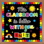 Growth Mindset Bulletin Board Cutouts, This Classroom is Better with You in It Positive Motivational Affirmation Station Classroom Decoration Paper Cutouts for Back to School Chalkboards Wall Decor
