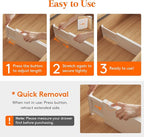 Lifewit 16 Pack 5" High Drawer Dividers 34-56cm/13.5-22" Adjustable Drawer Organizer for Clothes/Utensils, Expandable Drawer Separator in Dresser/Kitchen/Bedroom/Office Organization & Storage White