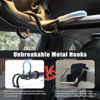 Heavy Duty Telescopic Car Clothes Hanger Bar - Adjustable 30''-66'' Garment Rack Travel Closet Hanging Rod for Vehicle Truck SUV RVs Extendable Metal Pole for Automobile Clothing Organizers & Storage