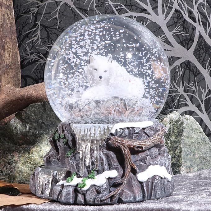 Nemesis Now Guardian of The North Snow Globe,Grey (LP) 14.5cm