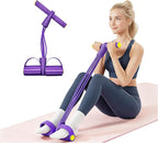 Multifunctional Pedal Resistance Band with Handle,4/6/8 Tubes for All Weights,Upgrade Heavy-Duty TPE Tubes with 300% Stretch for Full Body Workouts.