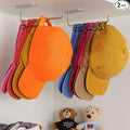 Hat Rack for Baseball Caps - 2 Pieces Adhesive Hat Organizer Wall Mount, Strong Hat Storage Organizer for Baseball Cap No Drilling Hat Holder for Door, Closet and Wall