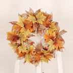 Ochine Fall Harvest Swag - Artificial Fall Wreath & Teardrop Swag Decorative for Thanksgiving, Halloween & Autumn Decor