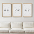 Framed Large Matisse Wall Art for Living Room, 3 Piece Vintage Sage Green Canvas Artwork for Walls, Botanical Floral Prints for Bedroom, Hallway, Home Office Decor, Total Size 30x60 Inches