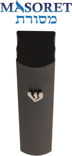 3-Piece Aluminum Door Mezuzah Cases: Special Profile, No Holes, 5-Inch 12cm Hebrew Parchment Scroll Holder Boxes