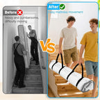 Mattress Vacuum Bag Twin/Twin XL Space Saver Mattress Vacuum Seal Bag with Straps for Moving Double Zip Seal Reusable Mattress Compression Vacuum Storage Bags