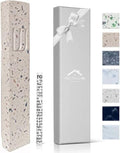 A&S Mezuzot A&S Modern Stone Mezuzah Case Design, Mezuza Cover for Scroll Protection, Easy Peel and Stick Houswarming Gift and Home Blessing (Terrazzo Beige, 5 Inches)