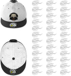 36 Pack Adhesive Hat Hooks for Wall, Super Strong Hat Rack for Baseball Caps, Hat Organizer Display for Home Decor, Hat Hangers Holder for Wall, Door, Closet, No Drilling - USA Patented (White)