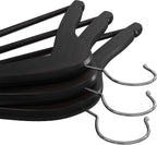 Utopia Home Premium Wooden Hangers 20 Pack - Durable & Slim Coat Hanger - Suit Hanger with 360-Degree Rotatable Hook - Wood Hangers with Shoulder Grooves (Black Color)