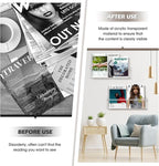 Clear Acrylic Wall Magazine Holder & Brochure Holder, Nursery Book Shelves for School Kids Room Waiting Room Living Room Office Home Display Decor (2 Pack 17 Inch)