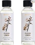 Airkeep Reed Diffuser Oil Refill/Clean Linen/3.38 oz(100ml)/2 Pack/Scented Oil Refill for Reed Diffuser Home Fragrance for Bedroom, Bathroom Office Home Decor