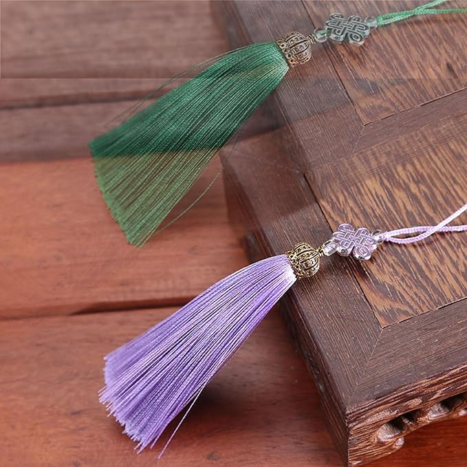 Chinese Knot Tassels Pendant Handmade Polyester Tassels Chinese Tassels Great for Home Decors and Festival Ornament