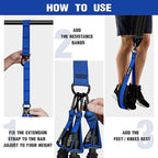 Pull Up Assistance Bands, Pull Up Bar Resistance Bands, Pull Up Bands for Enhanced Strength Training, Muscle Training, 3 Heavy-Duty Adjustable Pull Up Assist Strap & Comfortable Foot Strap