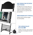 LIWSHWZ Brochure Display Stand,4-Tier Magazine Rack,Floor-Standing Magazine Literature Display Stand with Wheels,High-hardness metal,for Shop Exhibitions Office