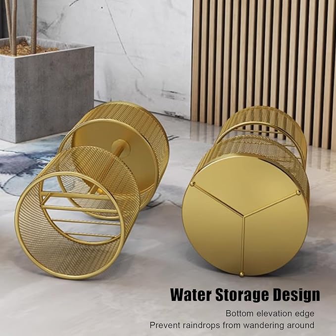 Metal Round Umbrella Holder, Umbrella Stand Rack for Entryway, Freestanding Umbrella Organizer, Cane Walking Stick Holder for Home Office Hotel(55x30(21.6"x11.8"), Black)