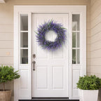 26" Lavender & Eucalyptus Wreath for Front Door - All Season Artificial Wreath for Spring and Summer, Indoor Outdoor Wall, Porch, Window, Rustic Farmhouse Home Decor