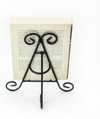 Huji Sturdy Iron Display Stand Holder for Home Kitchen Decoration Platters, Pictures, Frames and Books. (2, 9")
