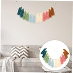PRETYZOOM Beads Wall Hanging Decor Hand Woven Tassel Pendant for Home Decoration Indoor Wall Art Accent Present for Housewarming and Special Occasions