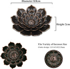 SLKIJDHFB Incense Burner - Incense Stick Holder 6 Incense Holes with Detachable Ash Catcher