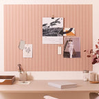 Large Felt Bulletin Board - Stylish Perfectly Sized 35" x 47" Cork Board Alternative for Office & Wall Decor – 12 Customizable Adhesive Tiles w/Golden Pins are Perfect to Display Your Photos