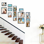 15 Pack Picture Frames Collage Wall Decor, Black Frame Set with 3pcs 8x10, 6pcs 5x7, 6pcs 4x6 for Gallery Display, Wall Mounting & Tabletop, Bulk Photo Frames for Living Room Decor