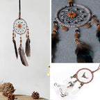 Feather Dream Catcher Pendant, Small Dream Catchers Car Charm for Hanging Decorations