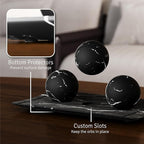 Creative Scents Black Marble Look Home Decor Bowl and Orb Set - Coffee Table Decor for Living Room - Centerpiece Table Decorations for Dining Table, Kitchen Counter, Foyer - Elegant House Decoration