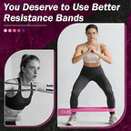 Resistance Bands for Working Out, 5 Levels Resistance Exercise Bands with Woven Bag, Bands for Working Out Women Men, Yoga, Pilates, Rehabilitation Training