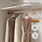 HOUSE DAY Cedar Hangers for Closet 20 Pack, Smooth Cedar Wood Hangers with Rings, 360° Swivel Hook, U-Shape Notched, Non Slip Pant Bar, Sturdy Wooden Clothes Hanger for Coats, Dresses, Suits