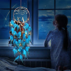 Dream Catchers Lovers Dream Catcher for Boys Large Dream Catcher for Girls Wall Hanging Tree of Life Wall Decor with LED Light Handmade Feather Dreamcatcher Native American Blessing Gifts