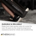 THERABAND Professional Resistance Band, Black Level 5 Special Heavy, 5 ft Exercise Band for Physical Therapy, Strength Training, Upper and Lower Body Workouts, Yoga and Pilates