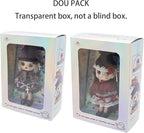 2pcs Collectible Dolls Gothic Figures Cute Birthday Gift for Girls,12 Points Articulated Anime Action Figures with Interchangeable Heads & Removable Clothes