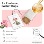 MYARO 12 Pcs Rose Scented Sachets Long Lasting Room Air Freshener Odor Deodorizer Eliminating for Home Drawer Closet Clothes Storage