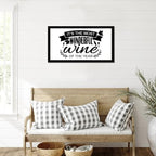 Life Positive Quote Vintage Style Wooden Signs with Bible Quotes Its the Most Wonderful Wine of the Year Black Frame Wooden Plaque Housewarming Gift for Desk Farmhouse Porch Cottage Wall Decor 12x22in