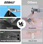 2PC Professional Vacuum Bags for Travel, Dobaly IP67 Reusable Vacuum Compression Bags for Suitcases and Backpack Space Saver Vacuum Bags Lightweight&Durable(2 Medium No Pump)