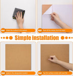 Cork Board Tiles 12"x12" - 1/2" Thick - 6 Pack Cork Tiles - Bulletin Board - Mini Wall (6pack) (6pack 30.5 * 30.5 * 1.2)